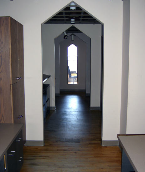 Unique office corridor
